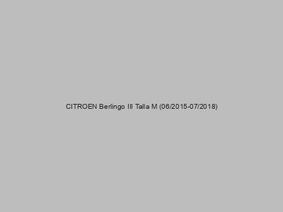 Enganches económicos para CITROEN Berlingo III Talla M (06/2015-07/2018)